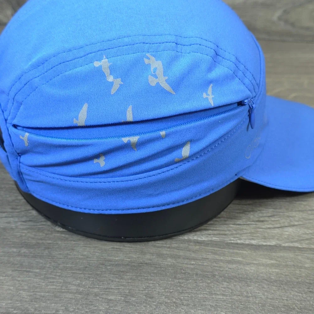 Oiselle Runner Hat Cap Strap Back One Size Blue Mens Running Hike Gym Workout